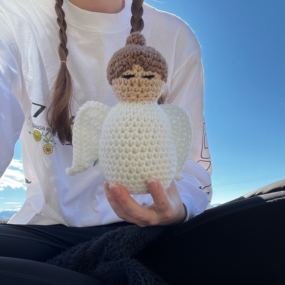 Hand Crocheted Hope the Everlasting Angel Plushie Stuffed Animal! - Picture 8 of 14